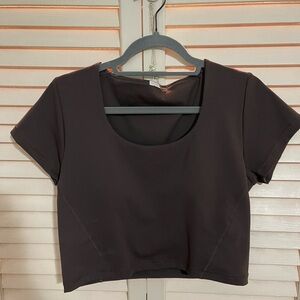 Oner Active Timeless Crop Short Sleeve Tee Deep Taupe